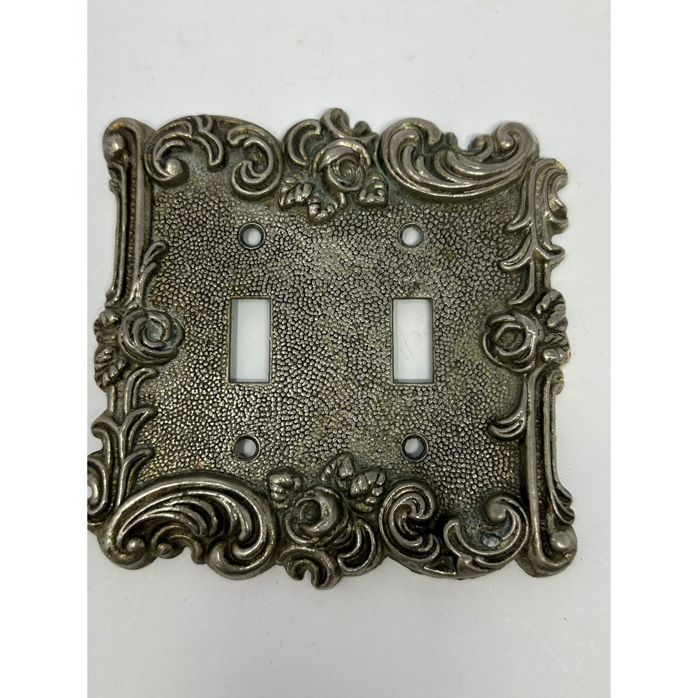 Vintage Double Light Switch Wall Cover Plate 1967 American Tack & Hardware U5
